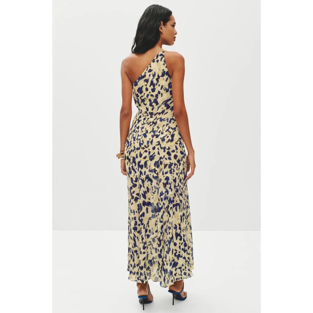 shona joy Kinetic Asymmetric Panel Abstract Eutopian Dress, Size 8, Rt. $420 - Picture 2 of 11